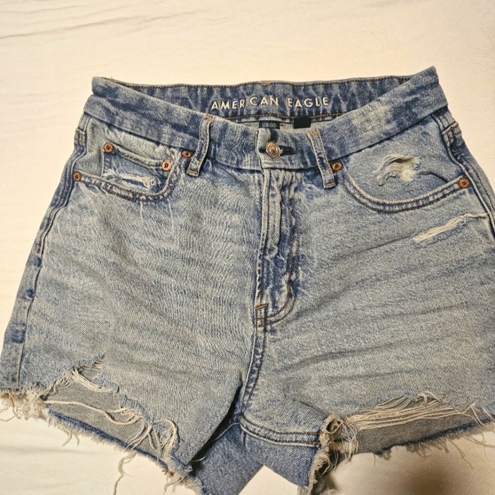 American eagle curvy relaxed denim shorts